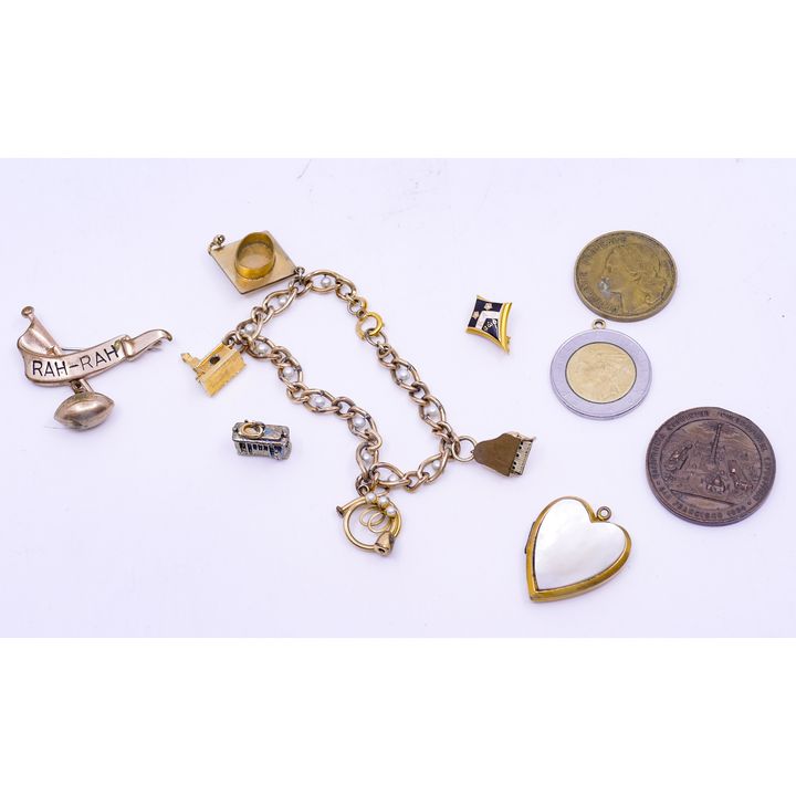 Box Vintage Sorority Pin Etc.