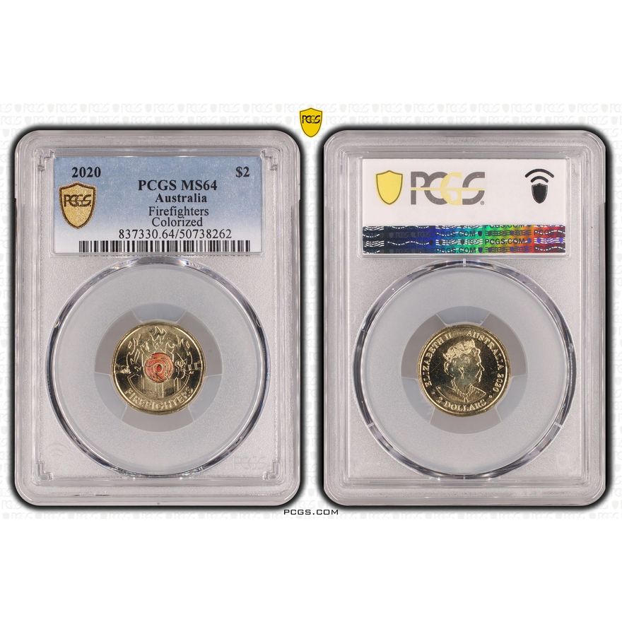 Firefighters Colorized, Two Dollar, 2020, PCGS MS64