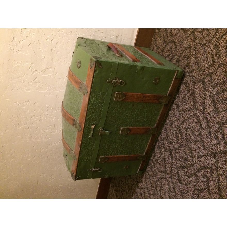 'Treasure Trunks' Retrofitted Antique Steamer Trunk- 36x24x24"