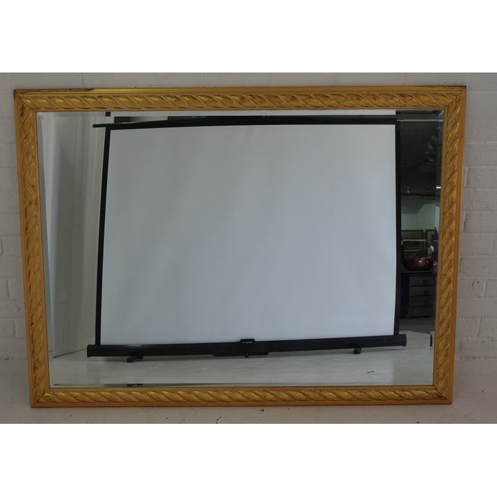 GILT FRAMED BEVELLED GLASS MIRROR