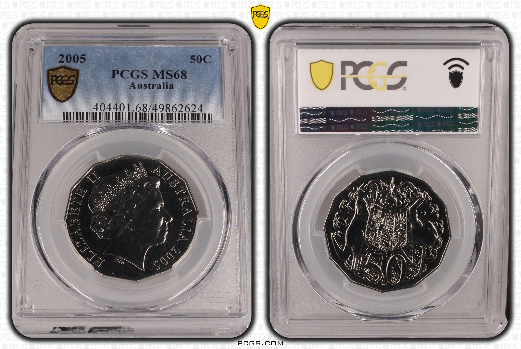 , Fifty Cent, 2005, PCGS MS68