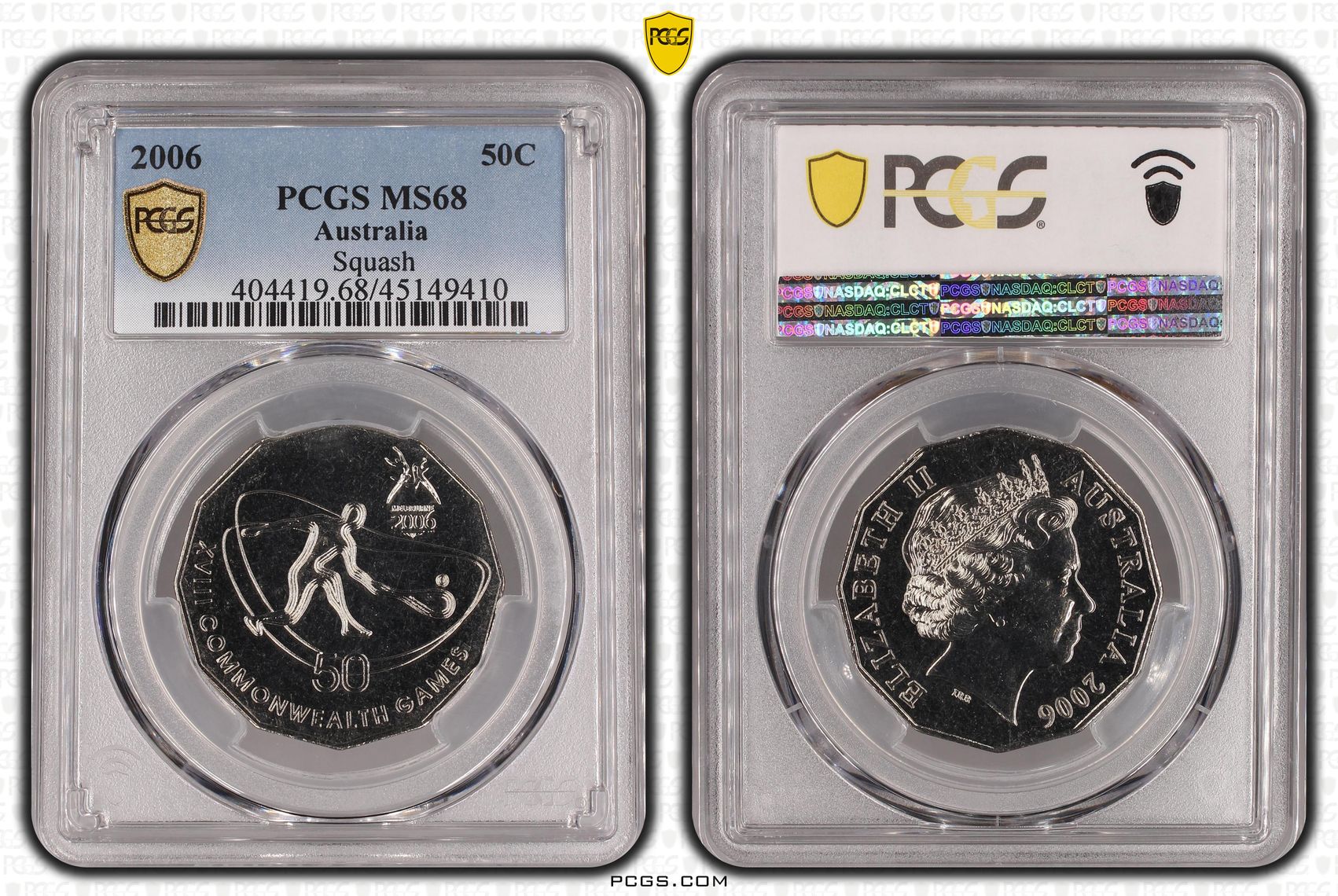 2006 Australia Fifty Cent, 50c Squash PCGS - MS68 POP 2/0 -410