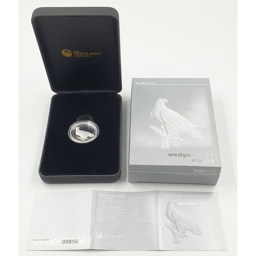 Silver 1oz. Proof Coin - Aus. Wedge-Tailed Eagle