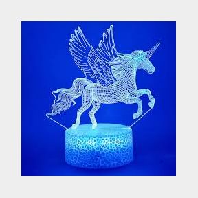 3D LED: Unicorn Optical Illusion Lamps Light Smart Touch |