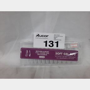 SOFT GEL TIPS - FULL COVER MEDIUM ALMOND - 240 PIECE CLEAR