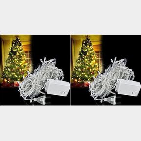 (2) 33FT OUTDOOR STRING LED LIGHTING MULTI MODE CHRISTMAS LED LIGHTS TREE FAIRY PARTY LIGHTS 110V