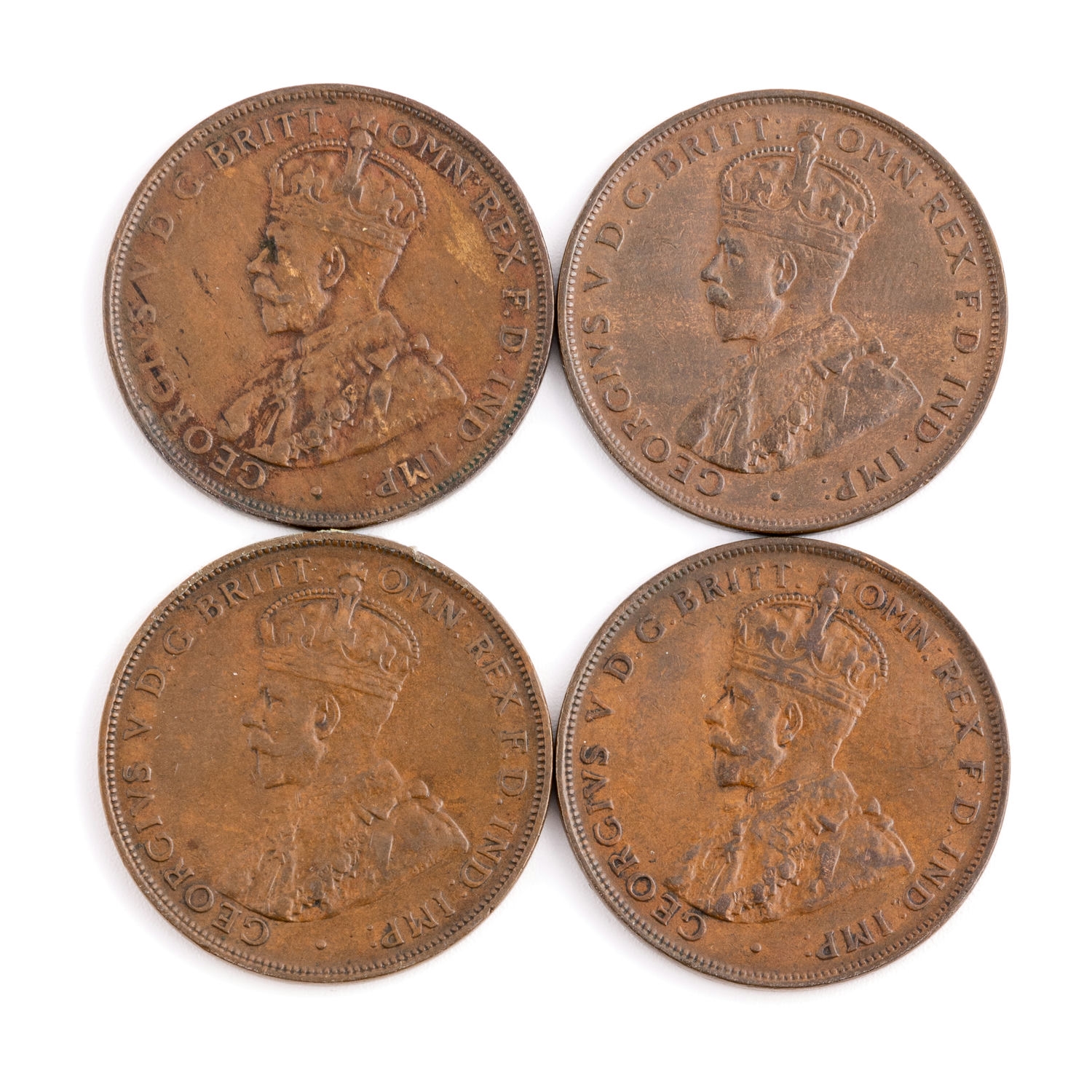 George V, Penny, 1925, gF