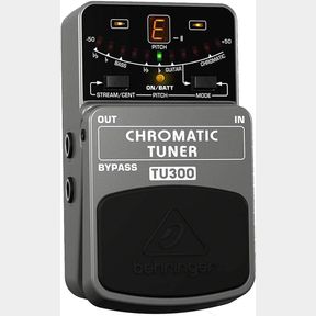 BEHRINGER CHROMATIC TUNER TU300 ULTIMATE GUITAR/BASS TUNER, GREY