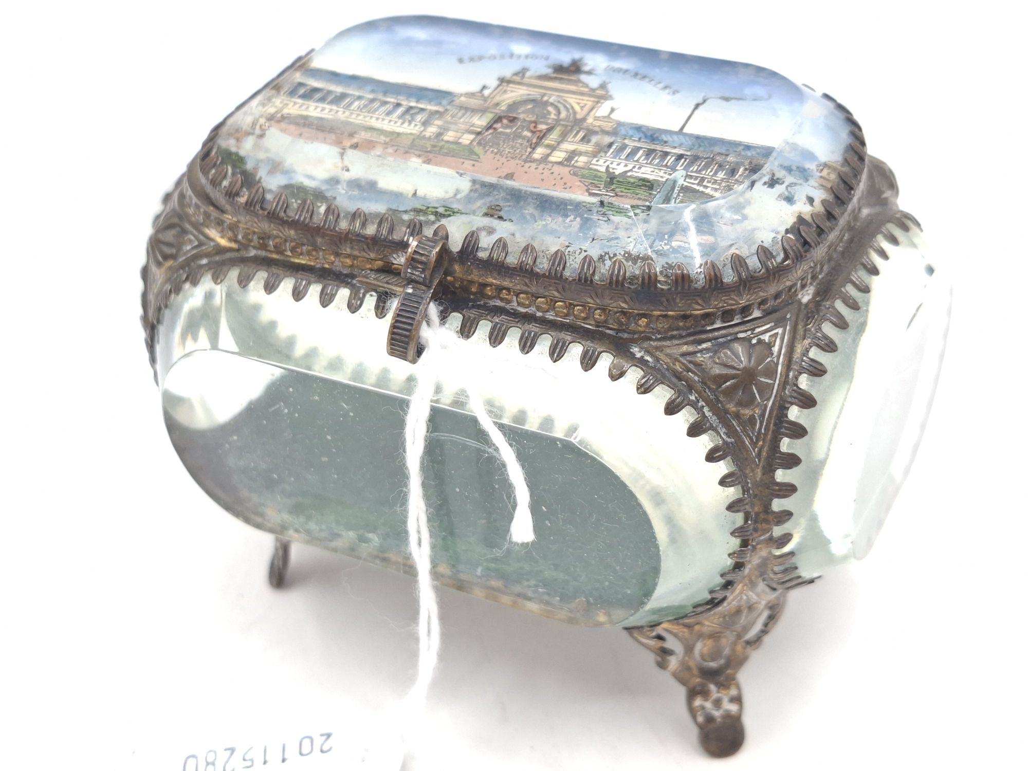 1897 Brussels Worlds Fair Souvenir Jewellery Box