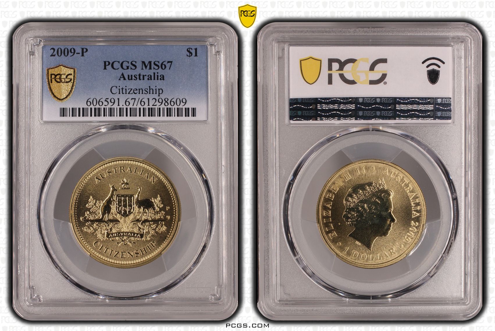 Citizenship, One Dollar, 2009-P, PCGS MS67
