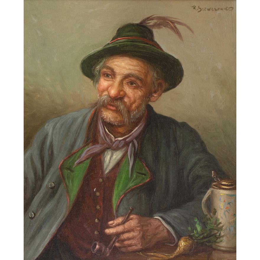 Konstanty Szewczenko | Mężczyzna z fajką