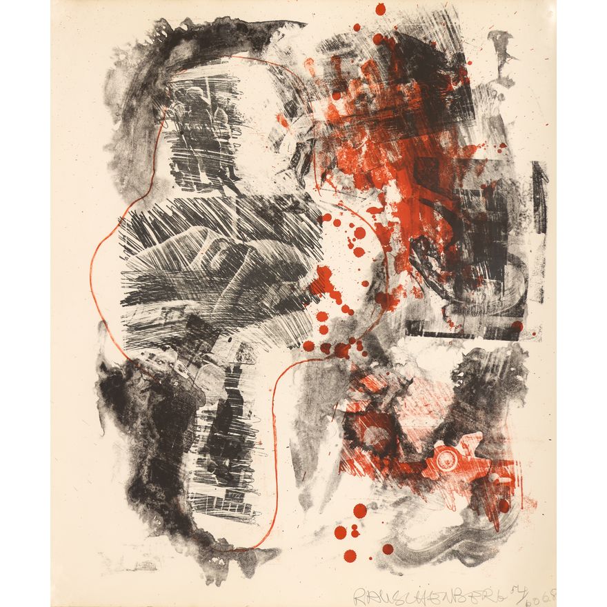Robert Rauschenberg ''Love Zone'' 1968 Lithograph
