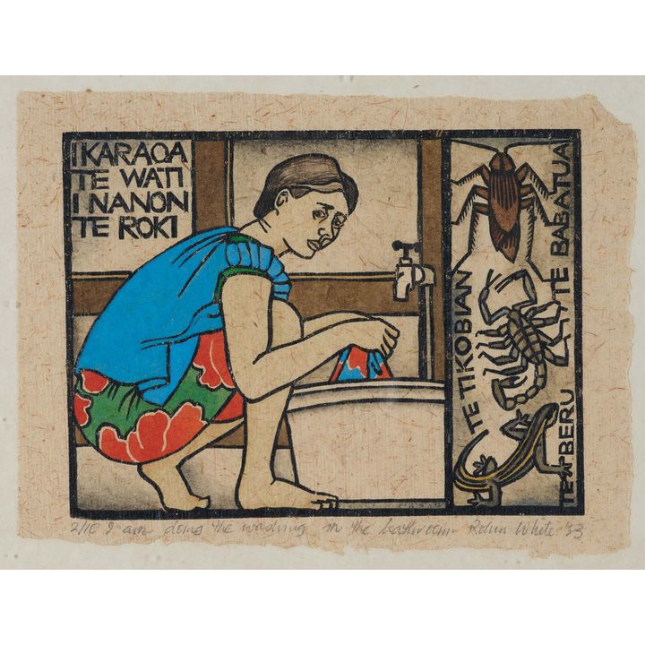 Robin White 'I Am Doing the Washing in the Bathroom'