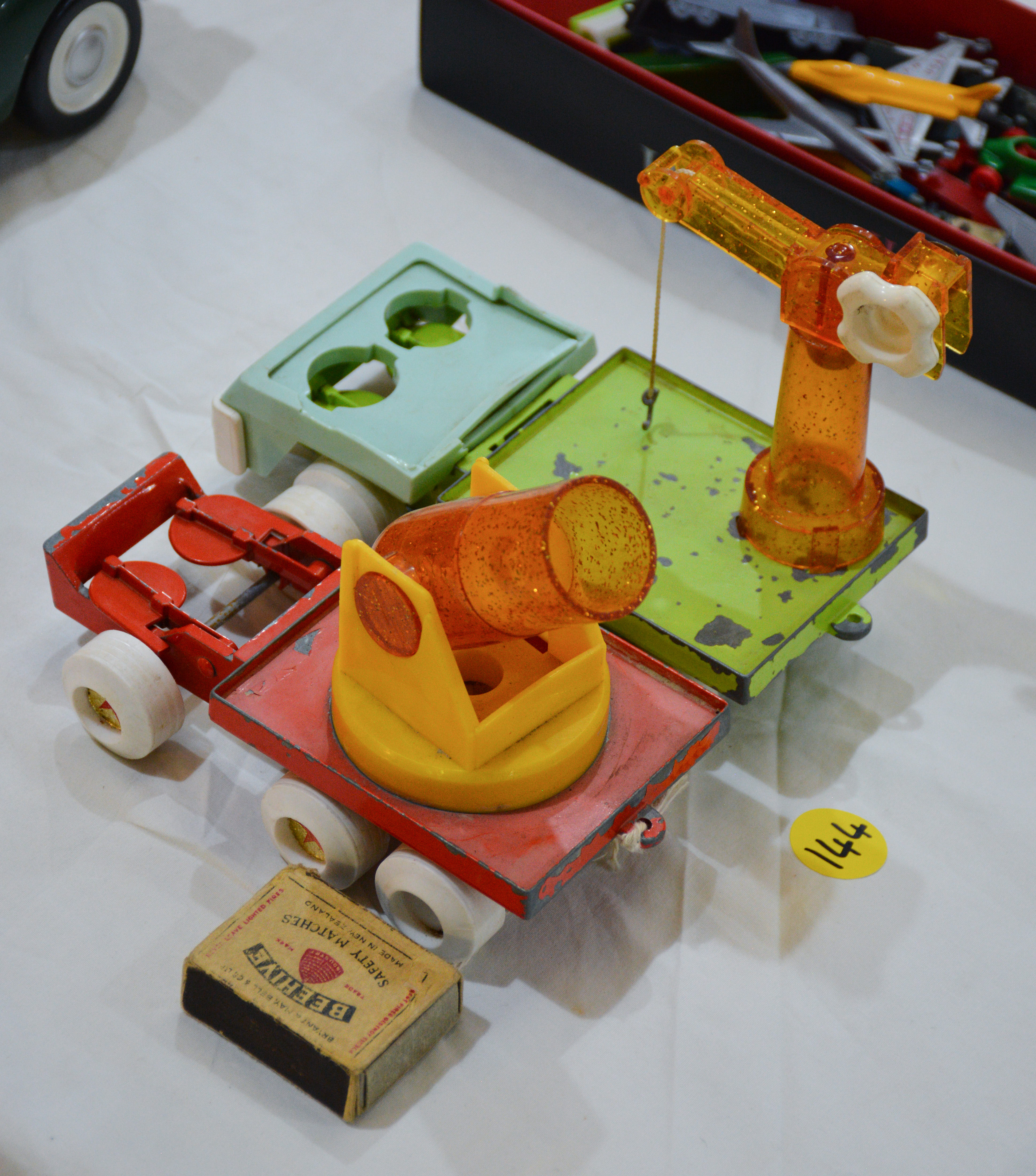 Vintage Toy Concrete Mixer and Lift Truck — NZ auction result