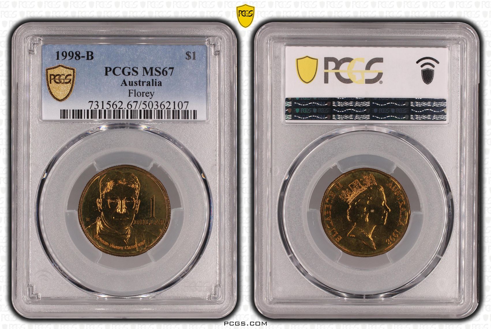 204 · Florey , One Dollar, 1998-B, PCGS MS67
