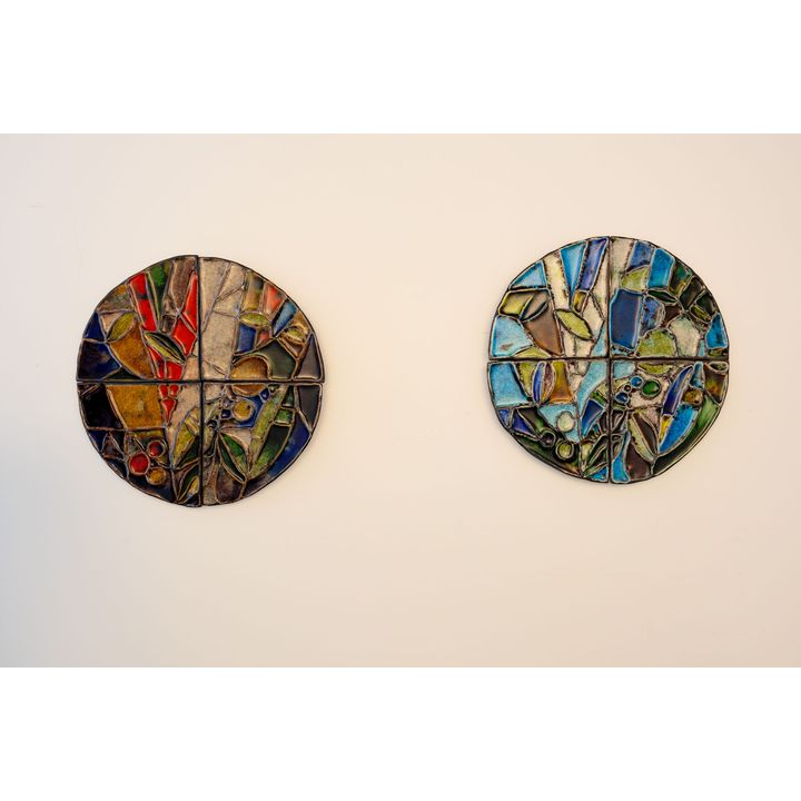Madelein Dashper 'Untitled ('Blue' and 'Poinsetta')'