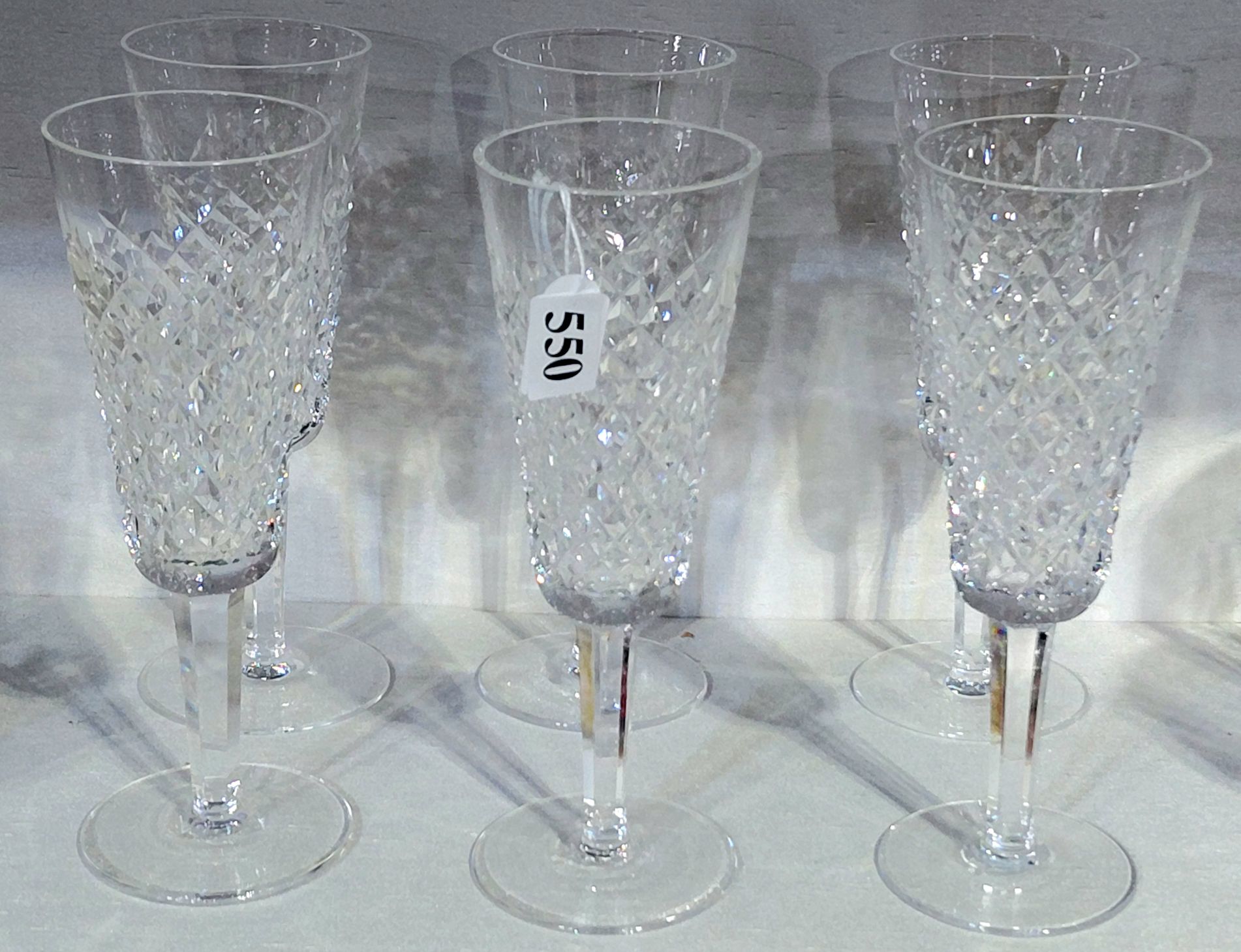 550 · WATERFORD CRYSTAL CHAMPAGNE FLUTES