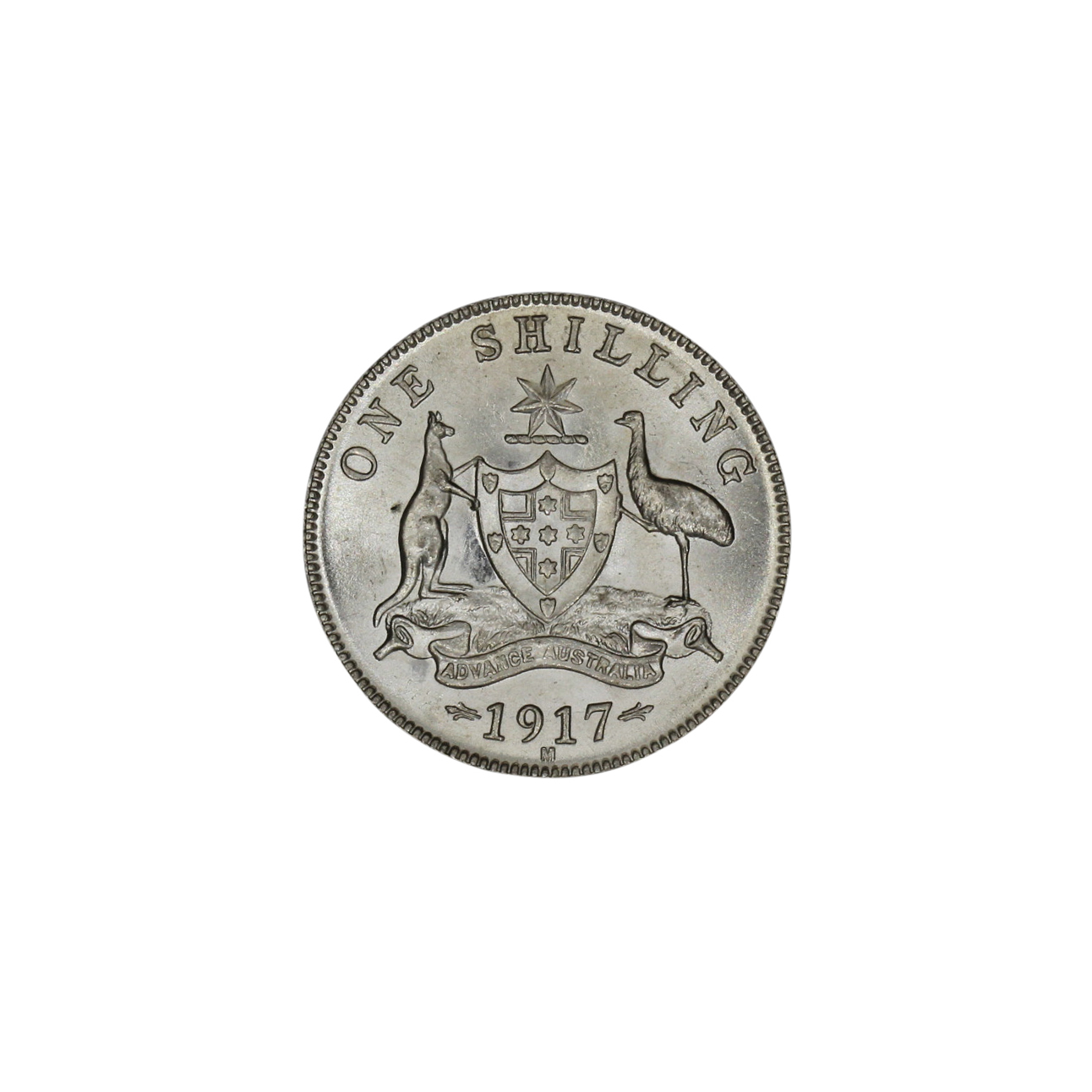 1000. · George V, Shilling, 1917-M, CHU