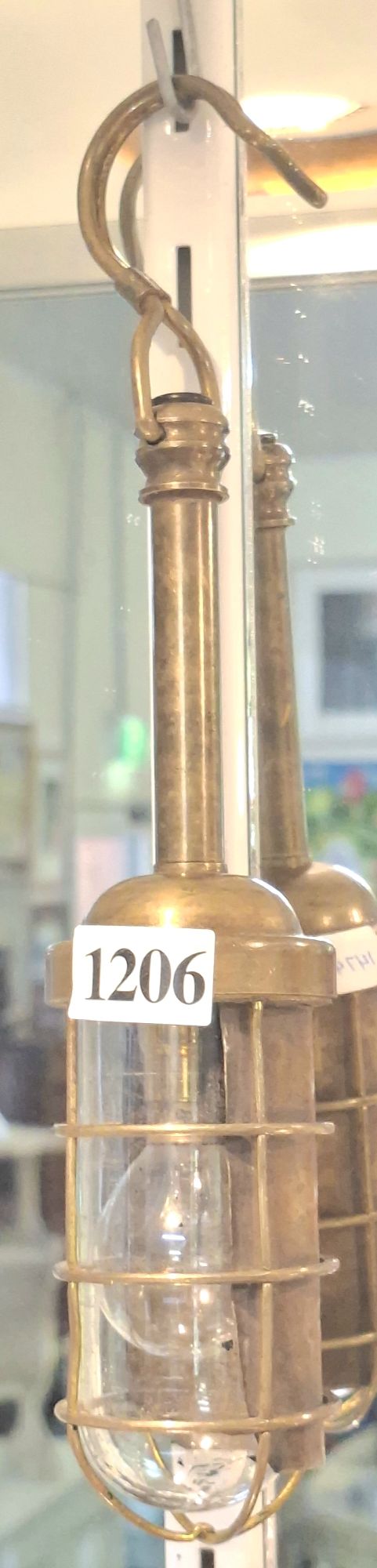 Vinatge Brass Miners Lamp