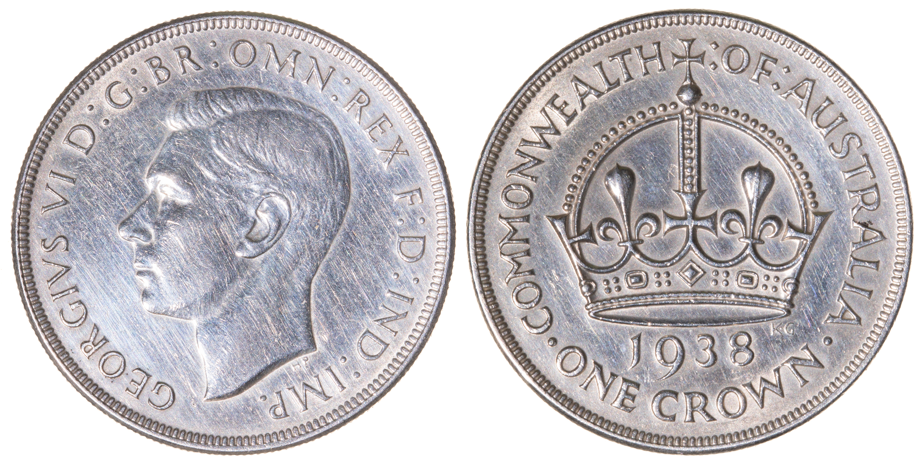 George VI, Crown, 1938, EF