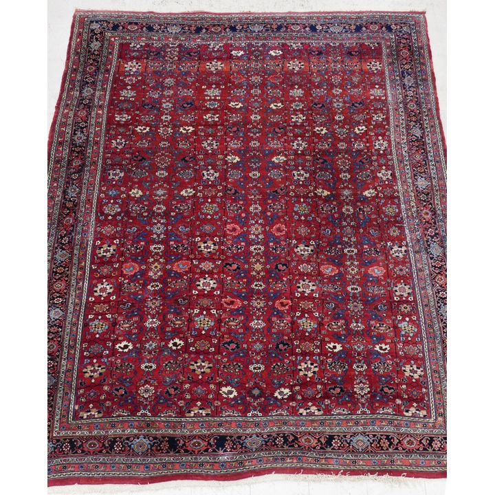 Semi Antique Persian Bijar Oriental Rug