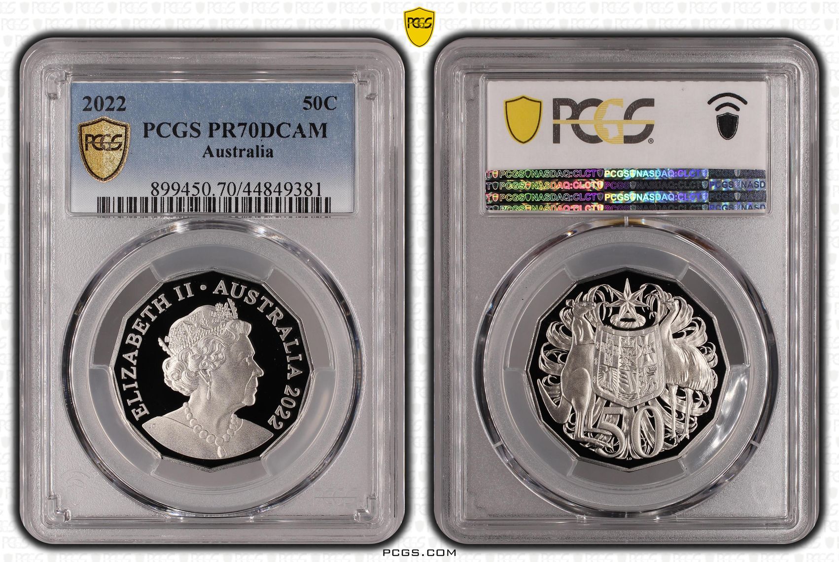 Fifty Cent, 2022, PCGS PR70DCAM