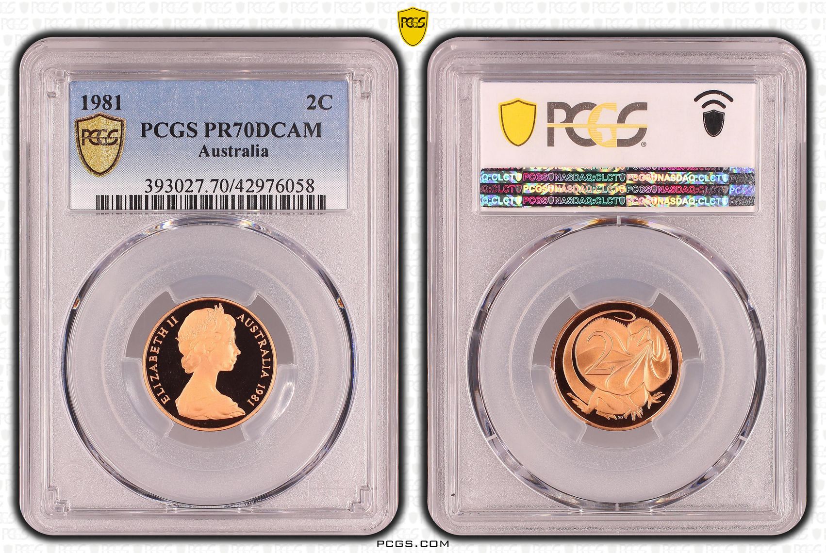 1981 Australia Two Cent, 2c PCGS - PR70DCAM POP 21/0 -058