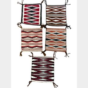 Five Very Fine Miniature Navajo Weavings