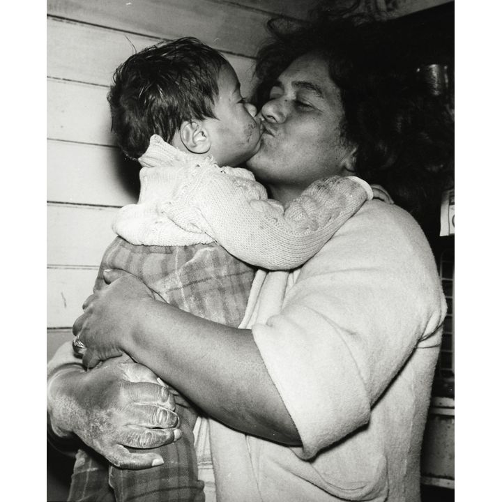 Ans Westra 'Ruatoria (from Washday at the Pa, mum kissing daughter), 1963'