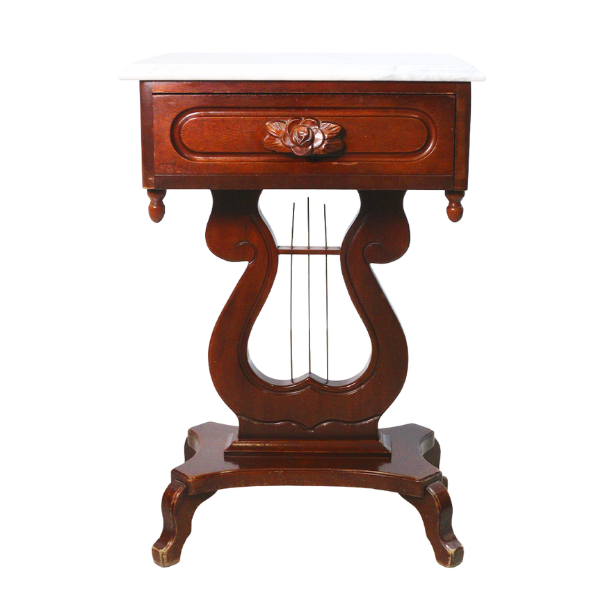 Mesa auxiliar estilo lira