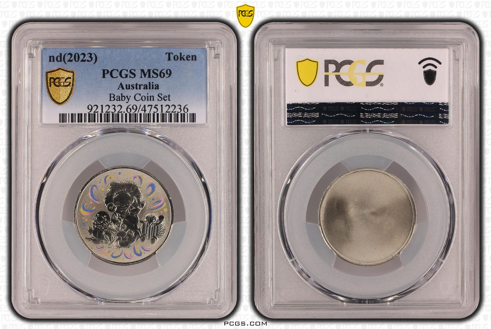 Elizabeth II, Baby Coin Set , Token, 2023, PCGS MS69