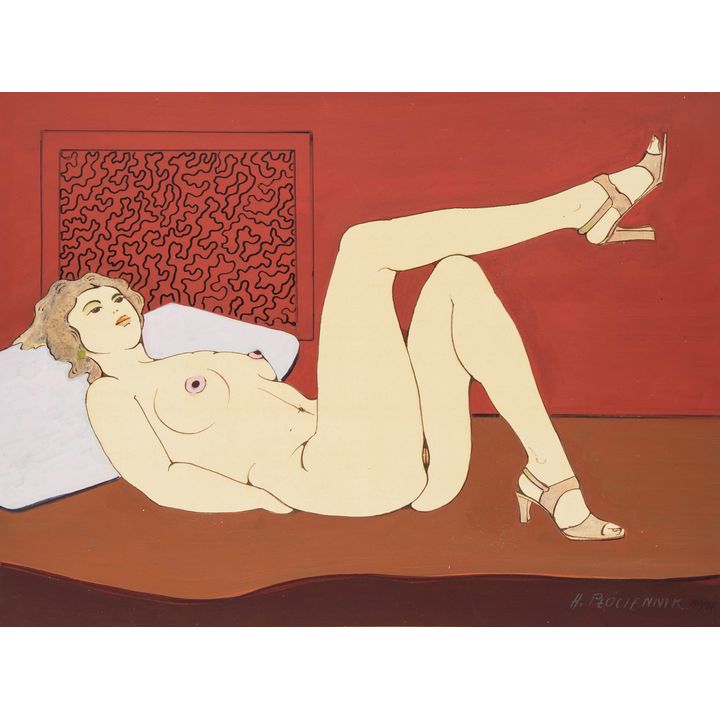 Henryk Płóciennik | Akt leżący, 1997 r.