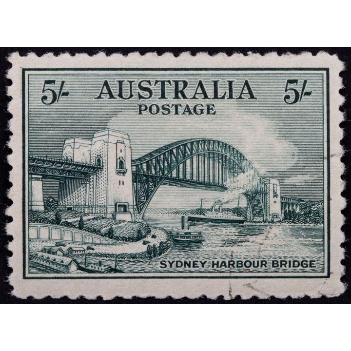 Sydney Harbour Bridge, Five Shillings, 1932, Fine
