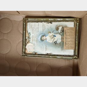 Local antique Independence 1893 Calendar, Baden grocers, dry good, boots and shoes