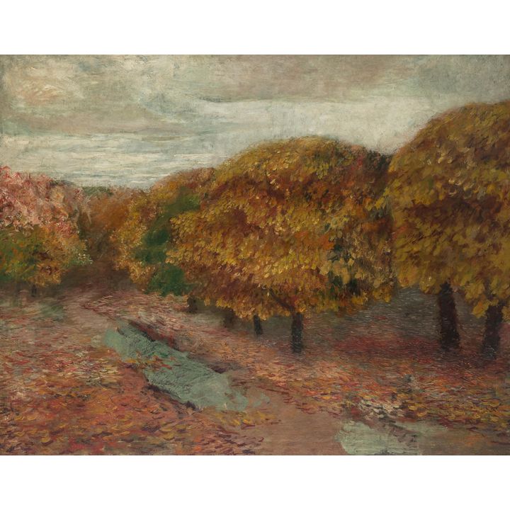Wacław Szymanowski | Pejzaż jesienny - kasztany, ok. 1920