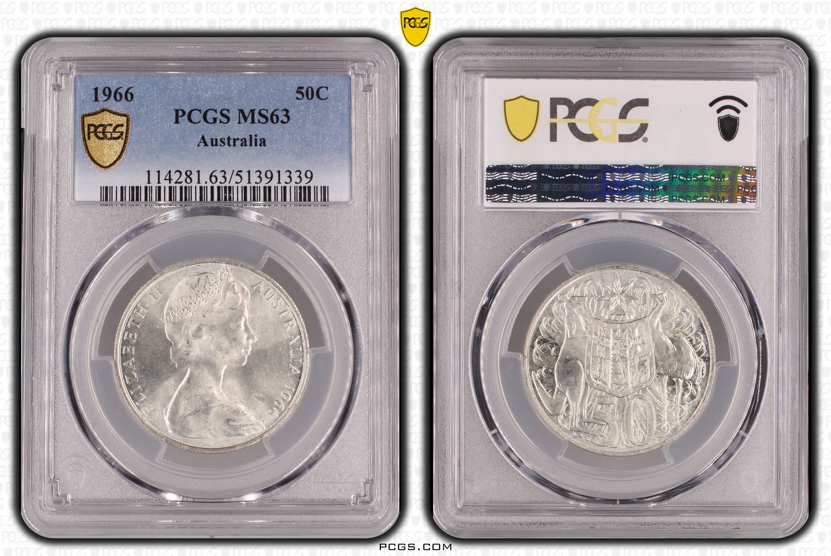 Fifty Cent, 1966, PCGS MS63