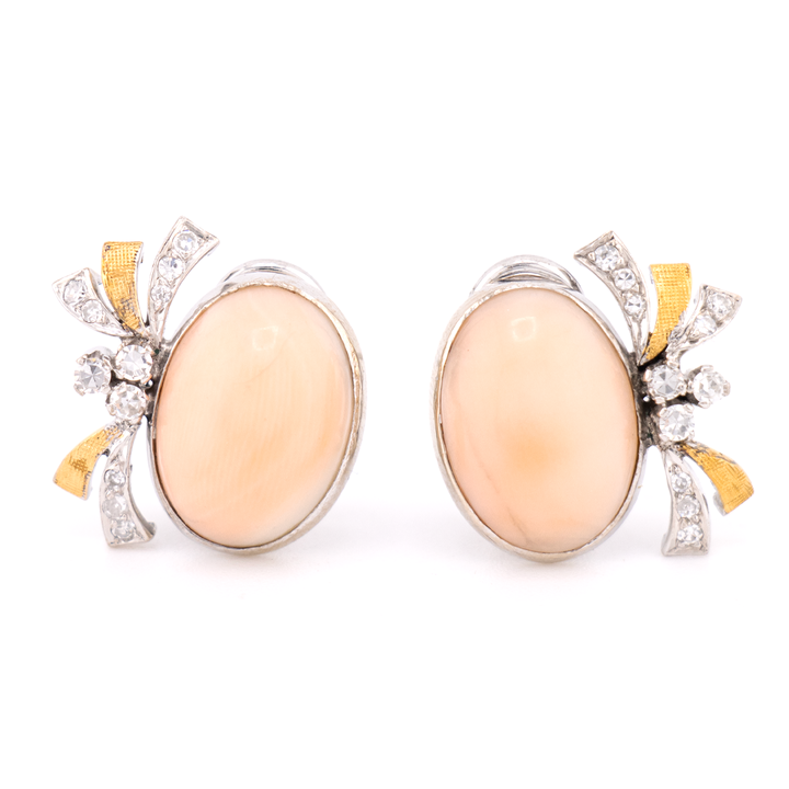 Aretes de coral Mid Century