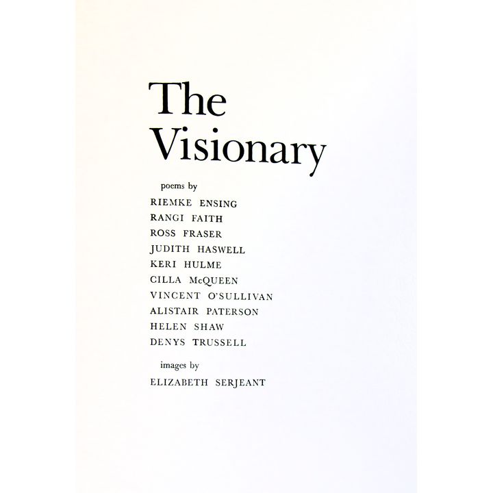 SERJEANT, ELIZABETH [Images by], The Visionary.