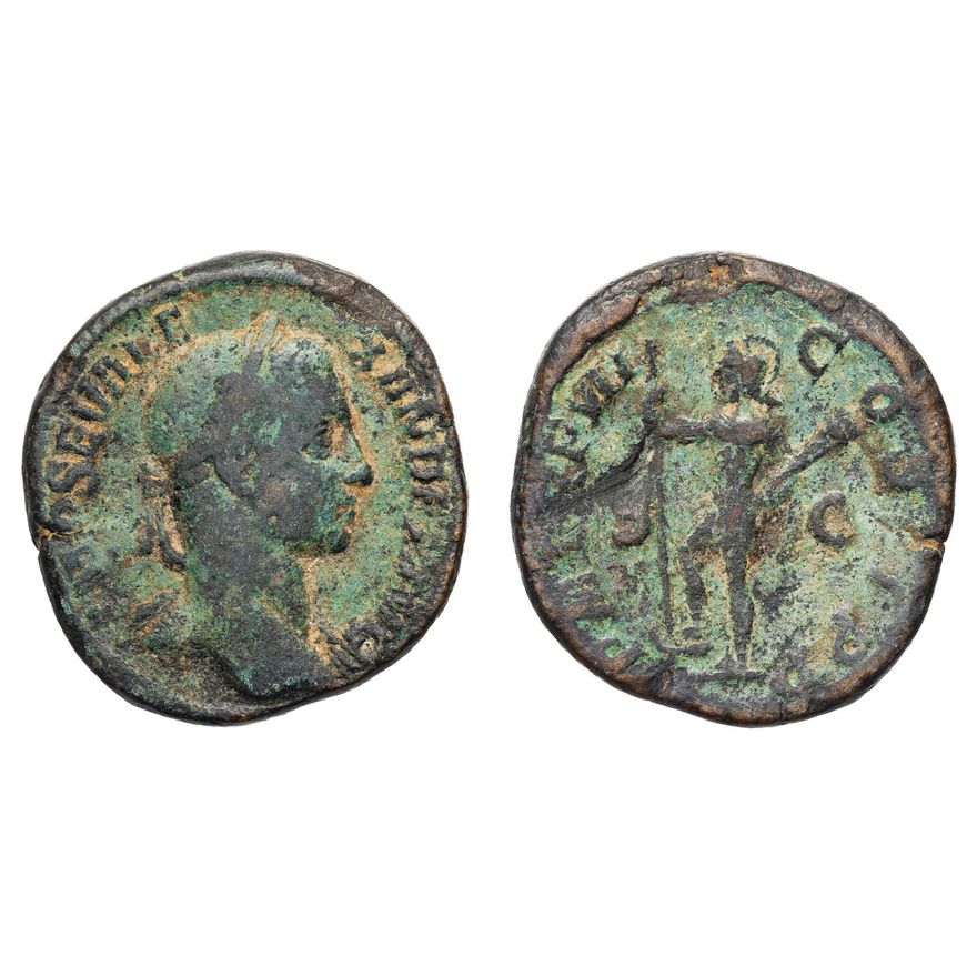 Roman Empire, Severus Alexander, Sestertius,  gF