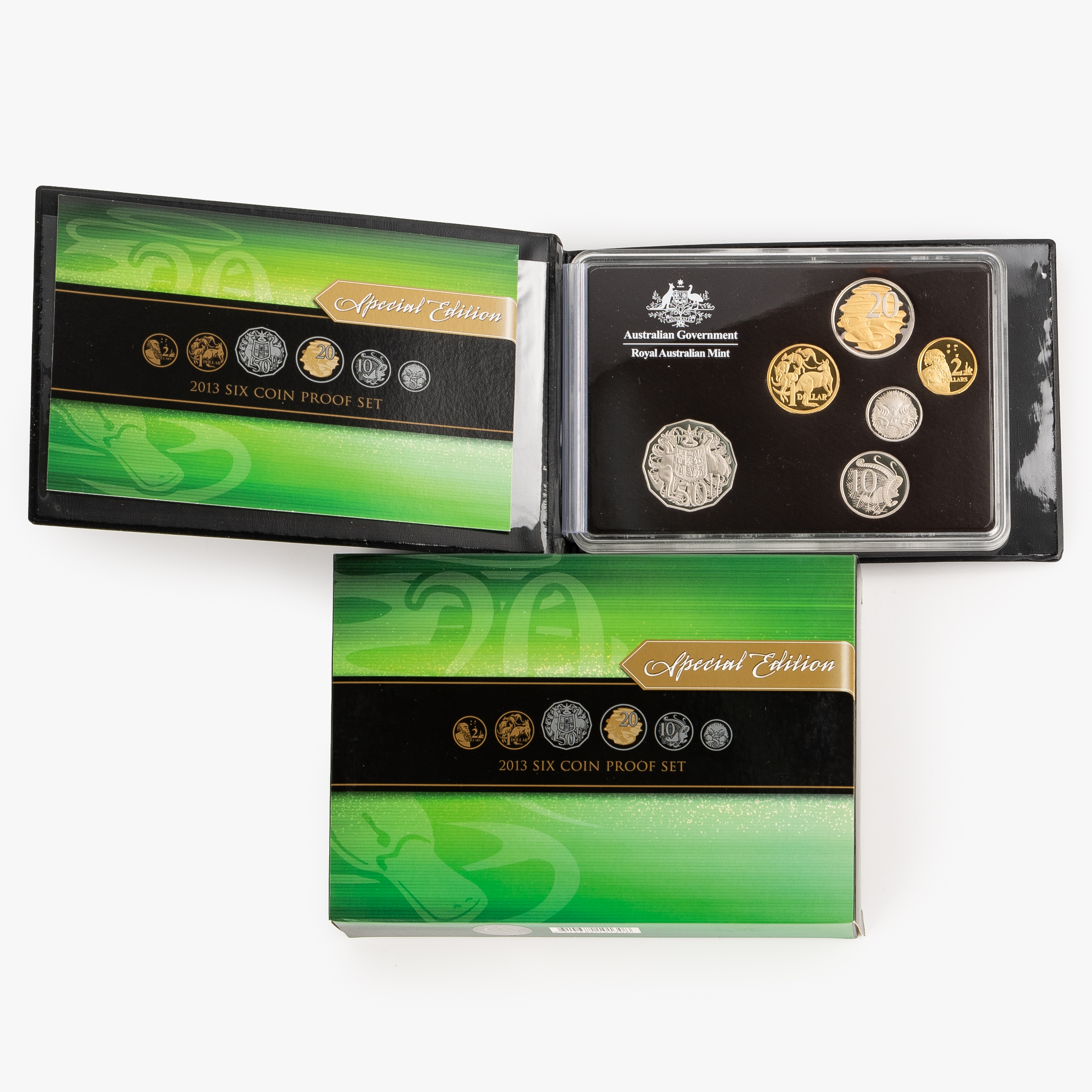 Elizabeth II, Selectively Gold-Plated 20c Coin, 2013, FDC