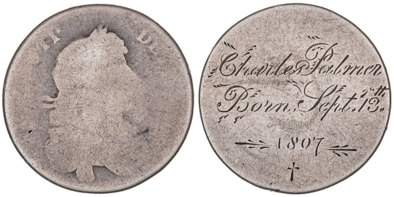 Convict ‘Birth Token’, Half Crown, 1807, VF
