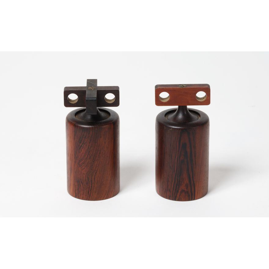 Birgit Krogh for Woodline of Denmark - A Brazilian rosewood salt and pepper grinder set