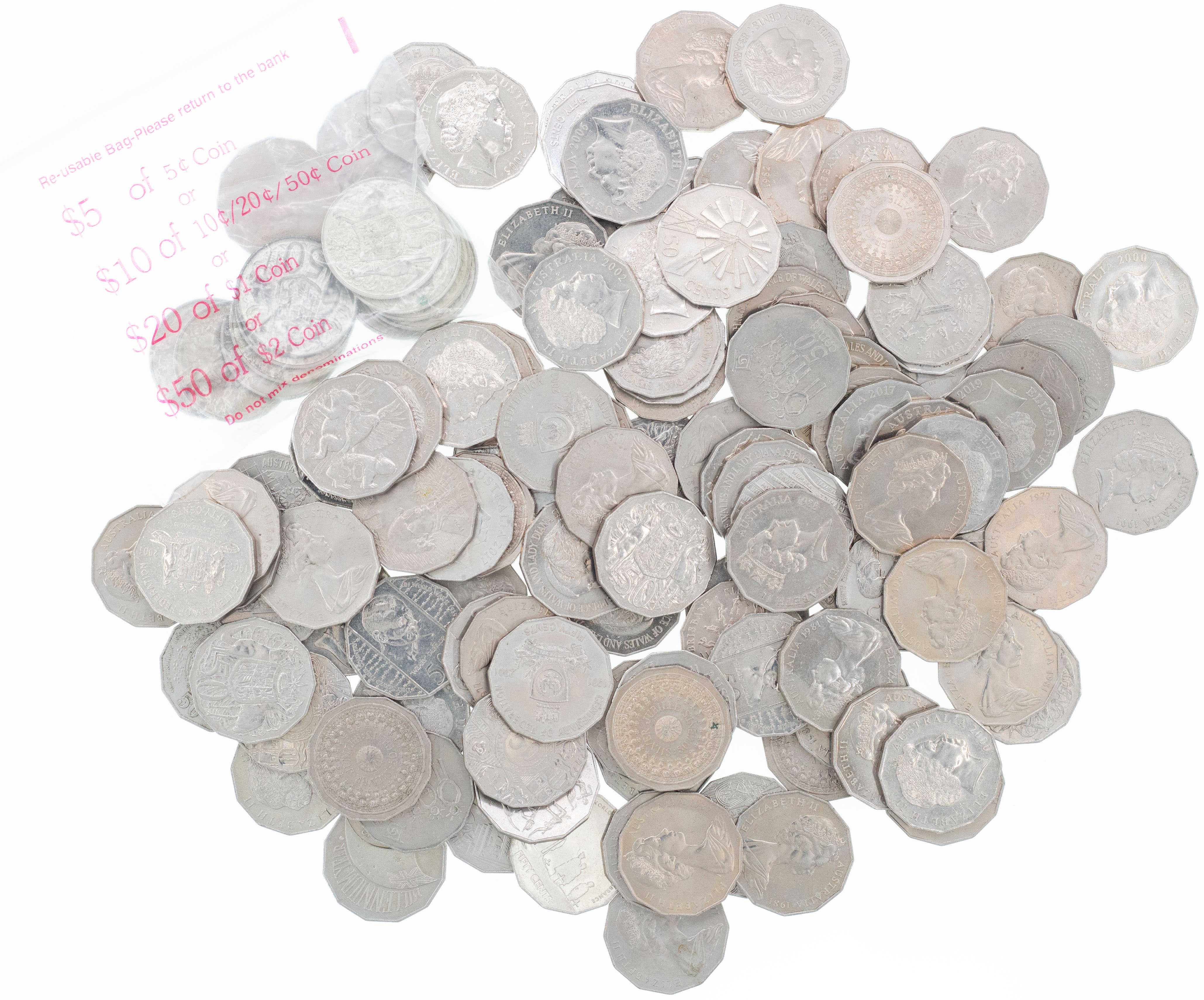 Elizabeth II, Fifty Cents, 1966, gVF - EF