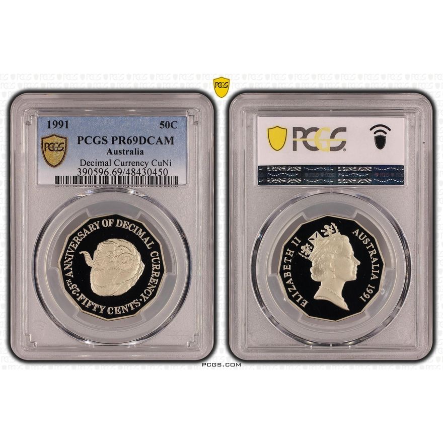 Decimal Currency Ann. 50c Coin - PR69DCAM