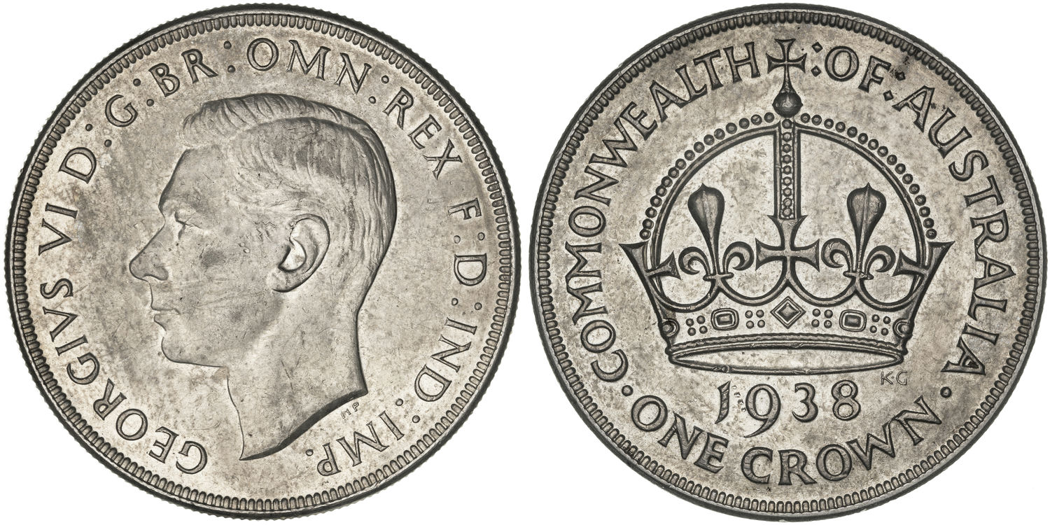 George VI, Crown, 1938, gEF