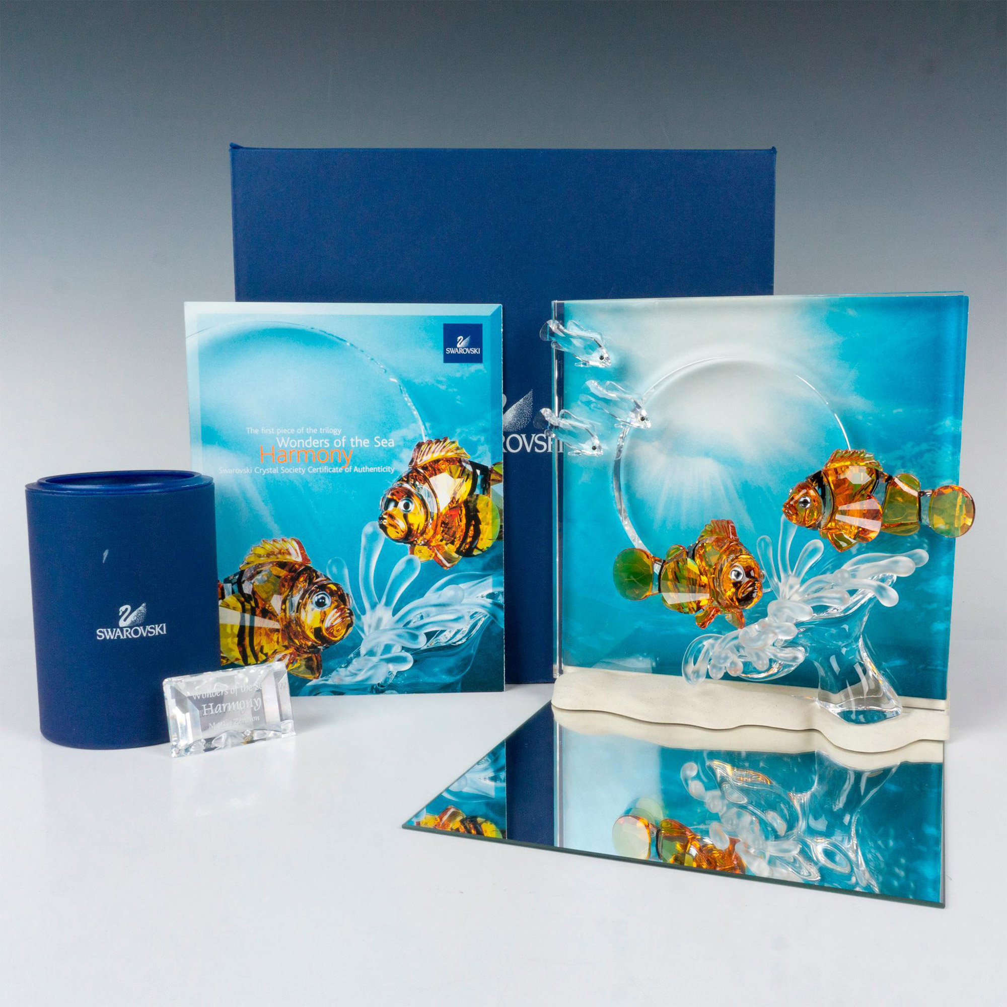 2pc Swarovski Crystal Figurine, Wonders of the Sea Harmony