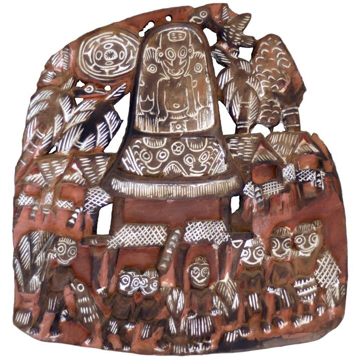 Papua New Guinea, Sepik River Region, Kambot Story Board, 1950s,