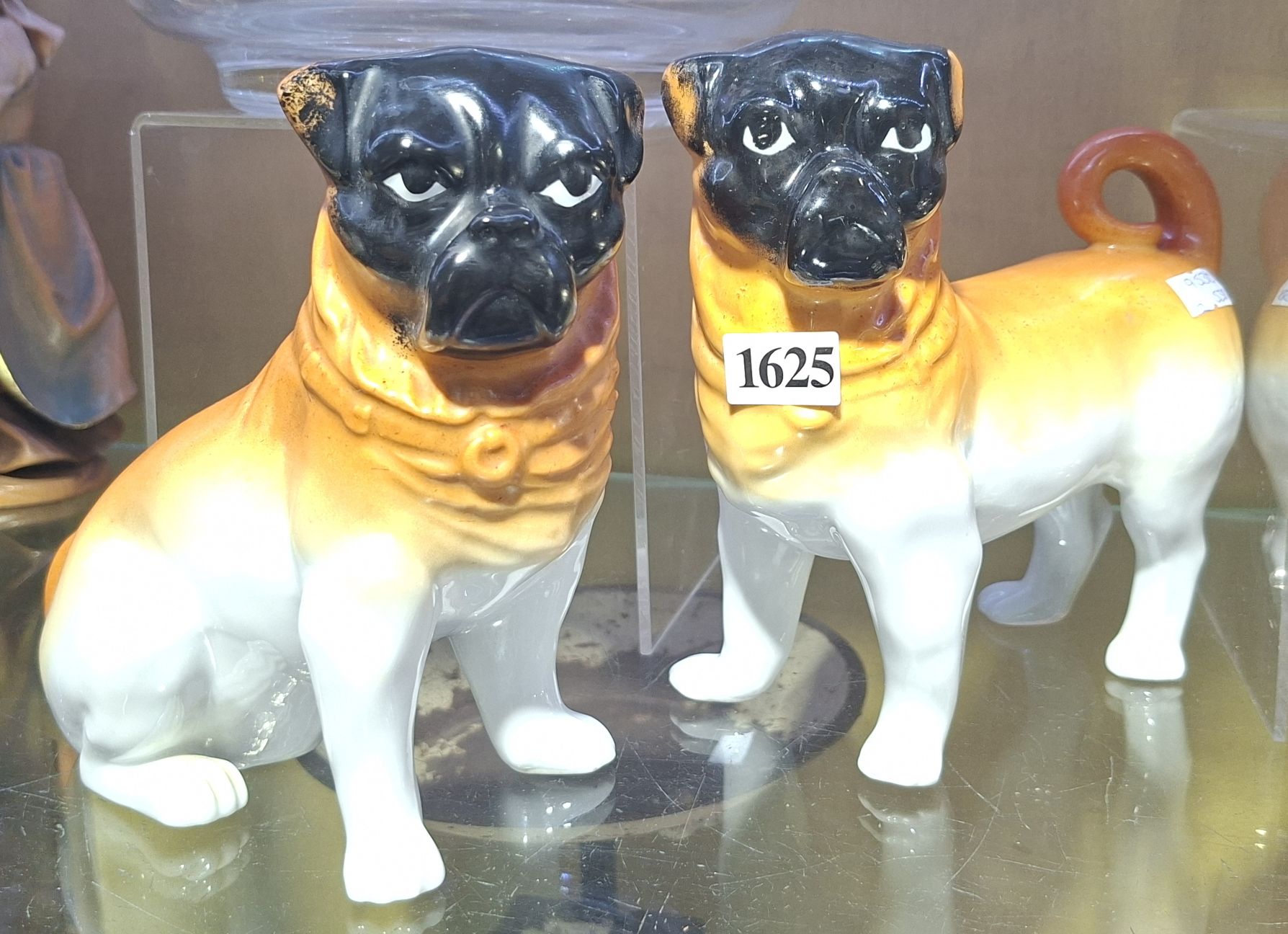Monkey Face Pug Figurines