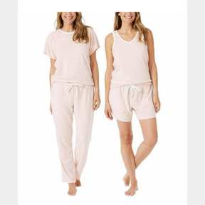 4 PCS LUCKY BRAND TEE TANK SHORT PAJAMA SET SZ XL