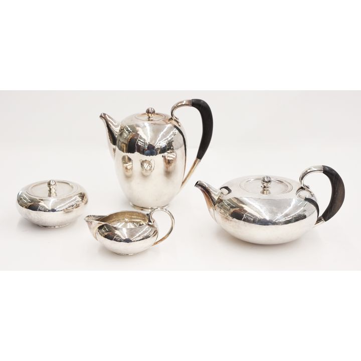 4pc Johan Rohde: Georg Jensen Danish Sterling Tea Service
